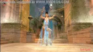 إباحي قاسي: راقصة شرقية زرقاء وقضيبان بي بي سي في مثلث جنسي